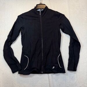 Joe Fresh Active Jacket Womens Size Medium Black Yoga Running Workout Athleisure